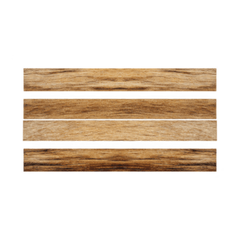 Tres de madera tablones con natural grano modelo son arreglado horizontalmente en contra transparencia fondo, exhibiendo su rústico textura y calentar marrón tonos png