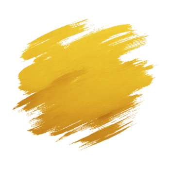 vivace giallo dipingere spazzola ictus su trasparente sfondo, in mostra strutturato e artistico design. Perfetto per creativo progetti e aggiungendo spruzzo di colore png