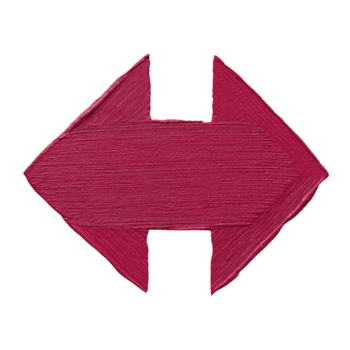 Red textured double headed arrow pointing left and right, symbolizing direction and choice. arrow has rough, hand drawn appearance, adding rustic feel png