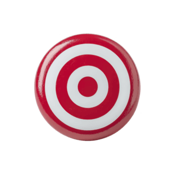 rot und Weiß kreisförmig Ziel mit konzentrisch Ringe, isoliert auf Transparenz Hintergrund. Design ist einfach und deutlich, häufig benutzt zum Zielen oder Fokus Konzepte png