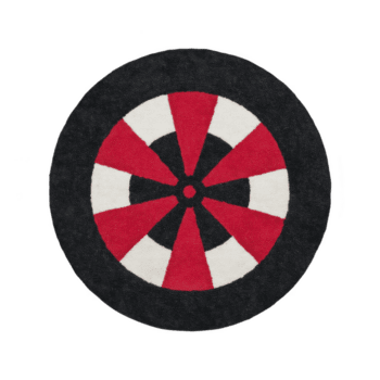 cirkulär design funktioner djärv röd och vit geometrisk mönster liknar pinwheel, uppsättning mot genomskinlighet bakgrund. symmetri och kontrast skapa slående visuell effekt png