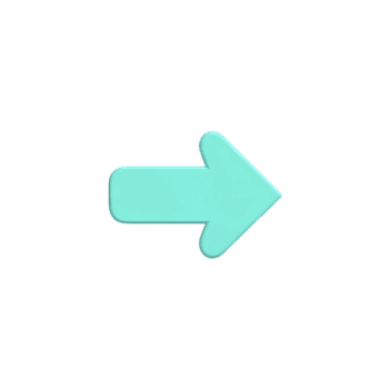 brillante turquesa flecha señalando a Derecha en llanura transparencia fondo, simbolizando dirección o movimienot. sencillo diseño y vibrante color hacer eso ojo atrapando y claro png