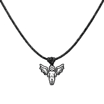 delicado colar com único pingente Projeto apresentando intrincado padrão, conjunto contra avião fundo. pingente parece para ter simétrico forma, adicionando elegância para joalheria peça png