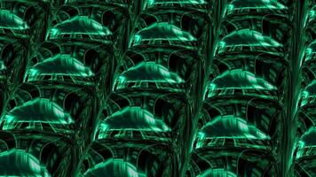 premio techno cubi rotazione con elegante metallico riflessione, unico tecnologico modello e esclusivo futuristico sfondo video