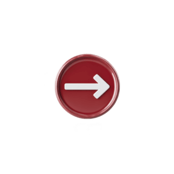 röd cirkulär knapp med vit pil pekande till höger, symboliserar riktning eller navigering. glansig Avsluta lägger till modern Rör, framställning den lämplig för digital gränssnitt png