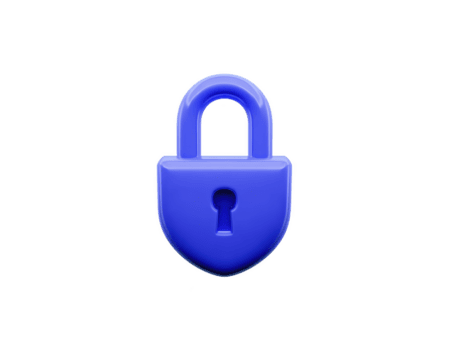 blauw hangslot icoon symboliseert veiligheid en bescherming, vaak gebruikt in digitaal contexten naar staan voor privacy en gegevens veiligheid. gemakkelijk ontwerp overbrengt zin van vertrouwen en betrouwbaarheid png