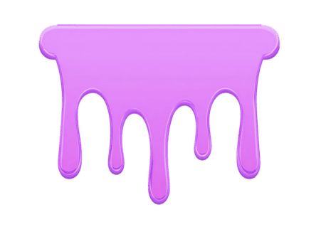Vibrant purple paint splash with glossy finish, creating playful and artistic effect. This design element can be used for various creative projects, adding splash of color and fun png