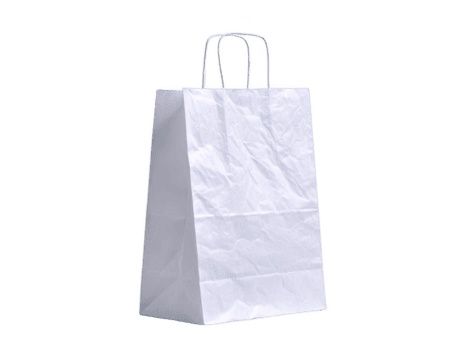 enkel vit papper väska med handtag, idealisk för handla eller gåva omslag, visa upp enkel och eco vänlig design. detta mångsidig väska kan vara Begagnade för olika syften, tillsats Rör av elegans till png