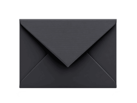 pulcro negro sobre con texturizado superficie, Perfecto para formal invitaciones o correspondencia. sus elegante diseño agrega toque de sofisticación a ninguna mensaje png