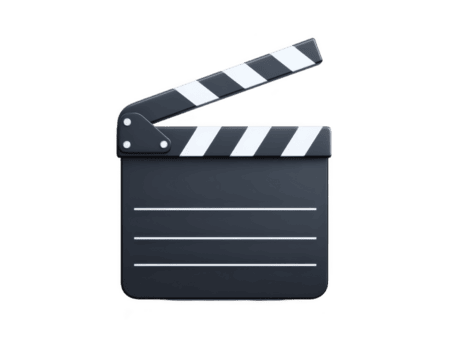 klassisch Film Klappe benutzt im Film Produktion, mit schwarz Körper mit Weiß Streifen und Linien zum Szene Einzelheiten. diese ikonisch Symbol repräsentiert Kunst von Filmemachen und Kreativität png