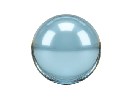 slät, transparent sfär med ljus blå färgton speglar ljus vackert, skapande lugn och lugnande atmosfär. detta objekt kan vara Begagnade i olika konstnärlig och design kontexter png