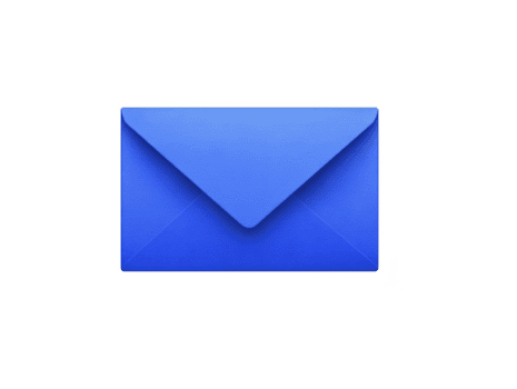 Vibrant blue envelope with smooth texture and pointed flap, perfect for sending letters or invitations. This stylish design adds touch of elegance to any correspondence png