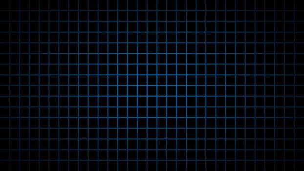 Abstract glowing blue grid on dark background, perfect for technology, digital and sci fi design projects vector