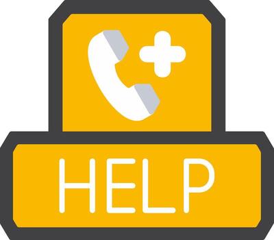 Help Support Guide Icon vector