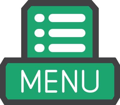 Open Menu List vector