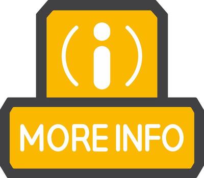 More Info Button vector