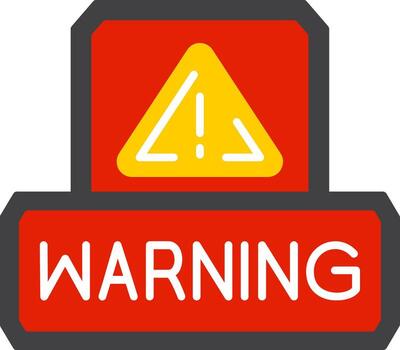 Warning Alert Message Icon vector