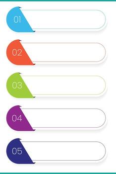 Infographic Template with Numbered Steps vector