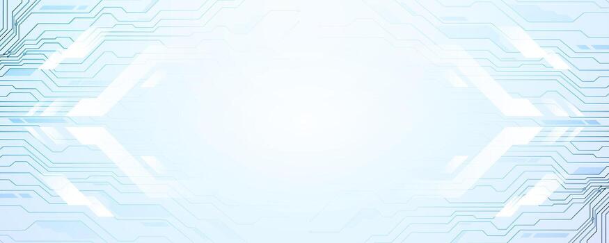 limpiar futurista antecedentes con un ligero azul circuito modelo vector