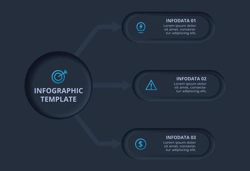 Infographic template showcasing data presentation vector