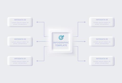 Infographic template for data organization vector