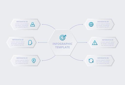 Infographic template for data presentation vector