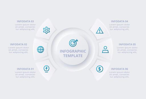Infographic template for data visualization vector