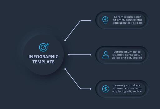 Infographic template for visual data presentation vector