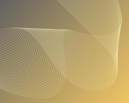 Elegant digital abstract wavy thin line pattern design vector