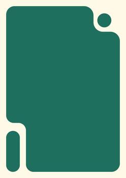 Flat Green Web Window Interface with Rounded Corners. Simple Green UI Frame for App or Web Layout vector