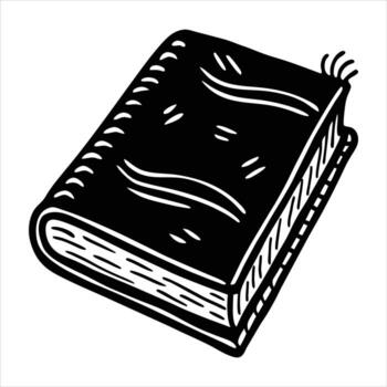 Funny doodle of a notebook with doodle scribbles vector