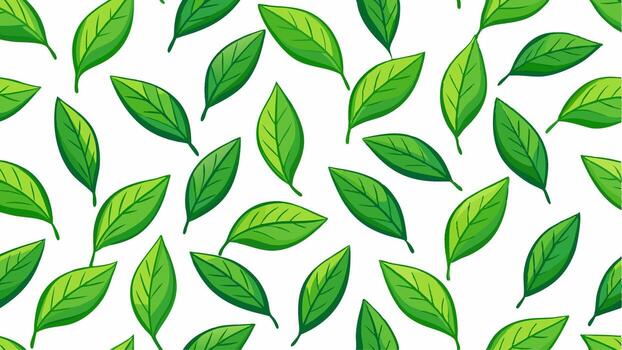 Abstract Pattern of Green Leaves for a Fresh and Natural Look Design vector