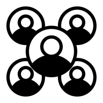 Network Connectionicon solid vector