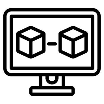 3d ilustración de blockchain datos transferir icono vector