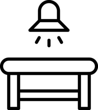 interrogatorio habitación o interrogatorio sesión, brillante y enfocado Encendiendo a crear un Estresante atmósfera a inducir un confesión o información vector