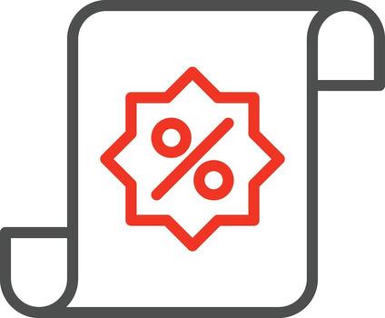 Icon of a roll of note paper, invoice, bill and document vector