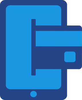 Smartphone icon transacting with customers, namely mobile devices that have now become an integral part of everyday life such as being tokenized in mobile applications. vector