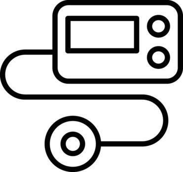 Cable and a sensor or connector of finger oximeter or part of digital tensiometer vector