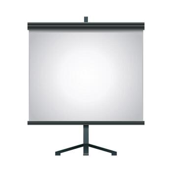 Projector Screen Template for Presentation and Meeting vector