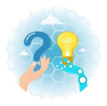 Entrepreneurs are using artificial intelligence technology to help solve problems. vector