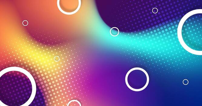 Colorful abstract background with circles vector