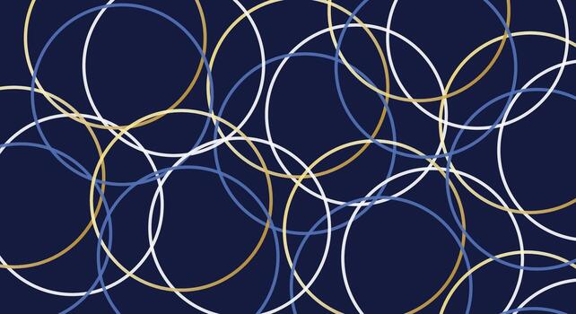 oscuro azul antecedentes con elegante resumen circulo línea modelo vector