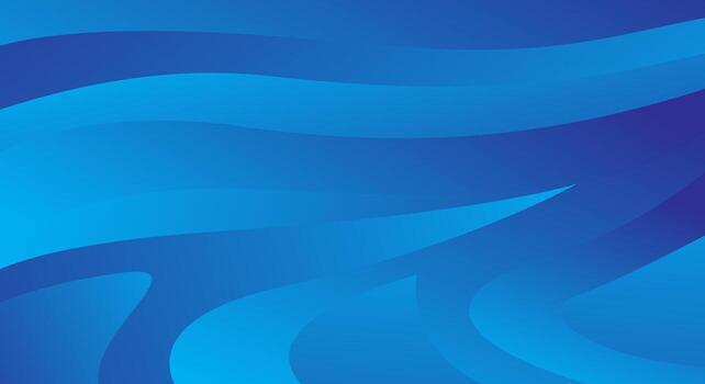 Blue gradient wavy dynamic flow background vector