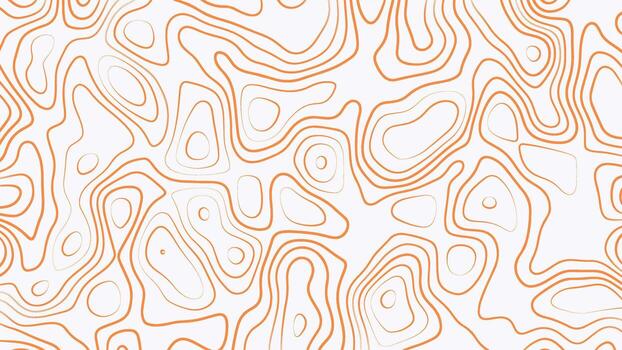 Orange abstract liquid wavy line background with for topography. Features retro psychedelic swirls, twirls. and distorted wave patterns. Perfect for trendy backdrops, posters, and modern desi vector