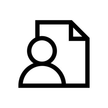 documento archivo formato contorno icono vector