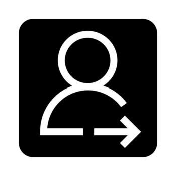 Message Send Button Solid Fill Icon vector