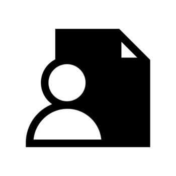 Document File Format Solid Fill Icon vector