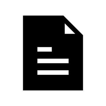 File Cross Delete Solid Fill Icon vector