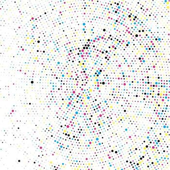 a colorful dot pattern on a white background with halftone dots vector