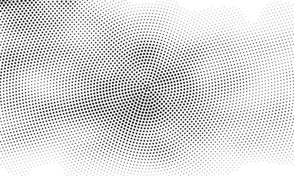halftone dot pattern background with white and black dots vector
